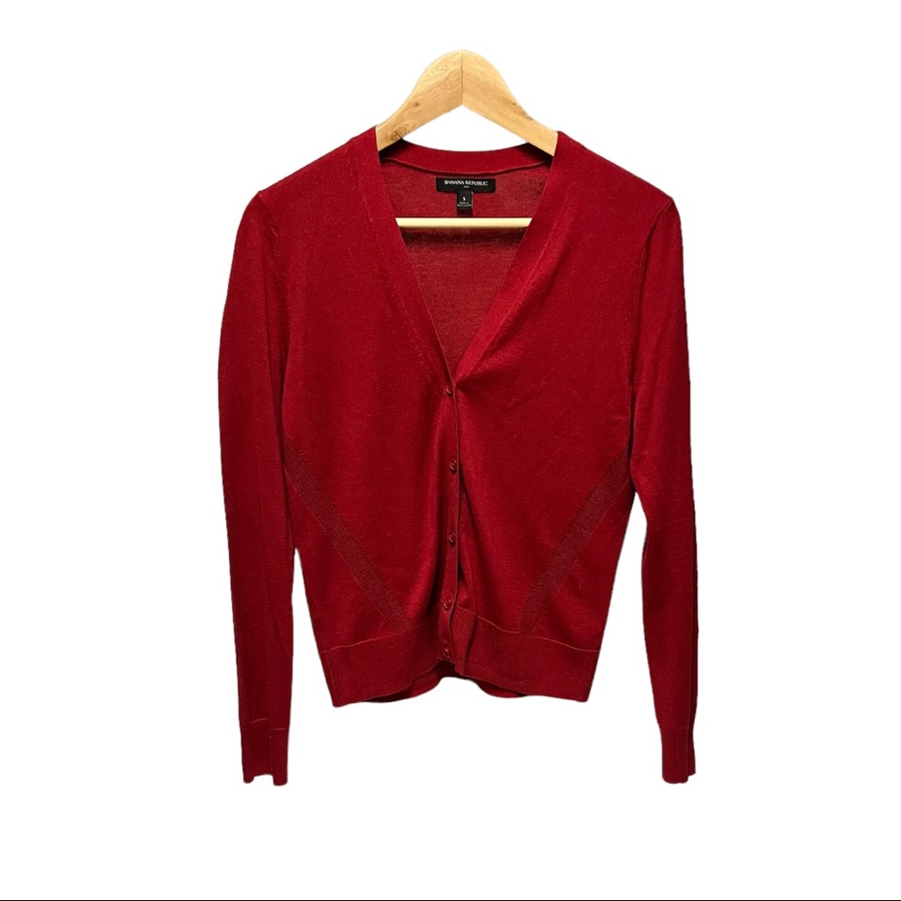 BANANA REPUBLIC cardigan, red, (S)